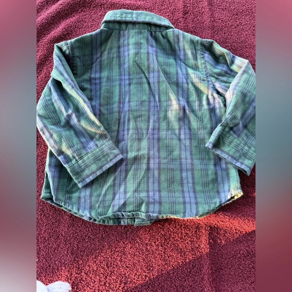 Lot/Bundle if 4 Boys Toddler Button Down Casual Dressy Long Sleeve Shirt 18M